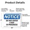 Signmission Do Not Enter X-Ray In Progress OSHA Notice Sign, Aluminum, 10in W x 7in L, 2PK OS-2PACK-NS-A-710-L-11271 - alternate 5